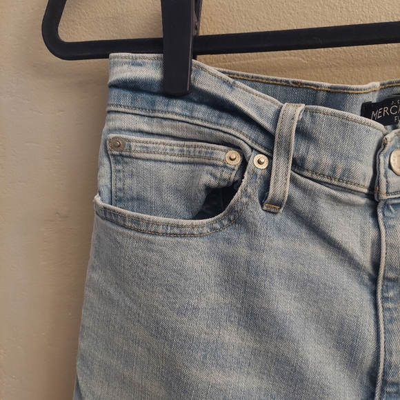 J CREW FACTORY Mercantile Slim-Fit Flex Destroyed Light Wash Jeans - Picture 3 of 13